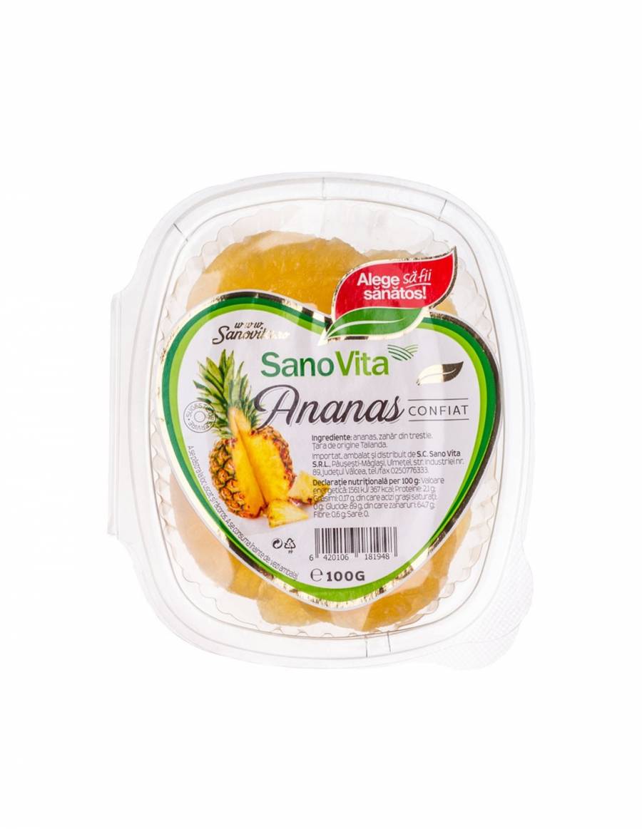 Ananas confiat x 100g (SANO VITA)