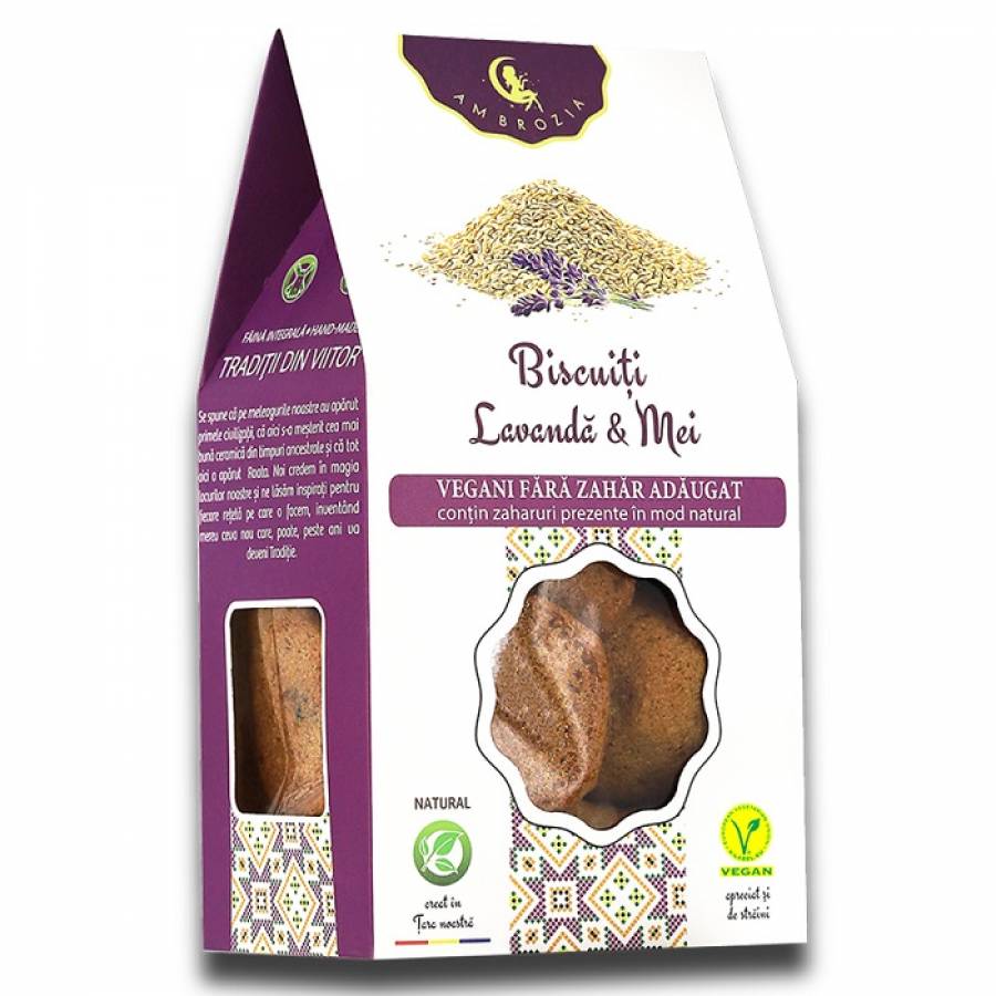 Biscuiti lavanda si mei x 150g