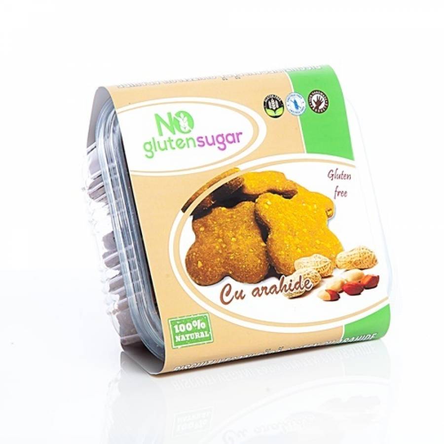 Biscuiti vegani fara gluten - arahide x 150gr (NO GLUTEN)