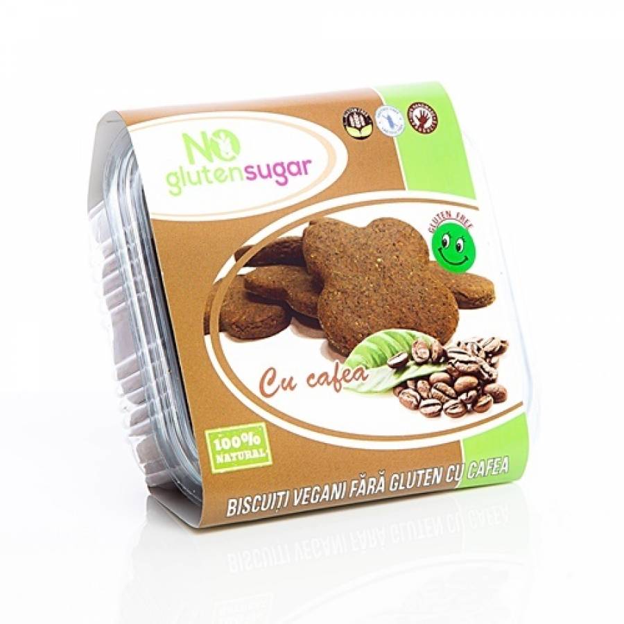 Biscuiti vegani fara gluten cafea x 150gr (NO GLUTEN SUGAR)