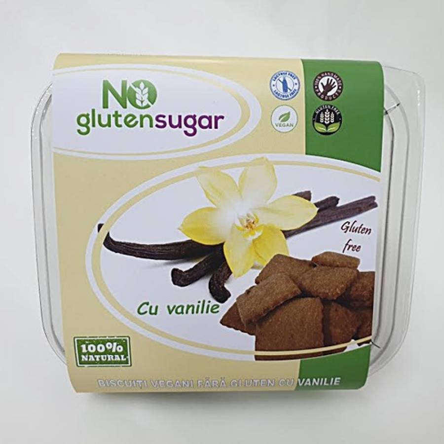 Biscuiti vegani fara gluten - vanilie x 150gr (NO GLUTEN)