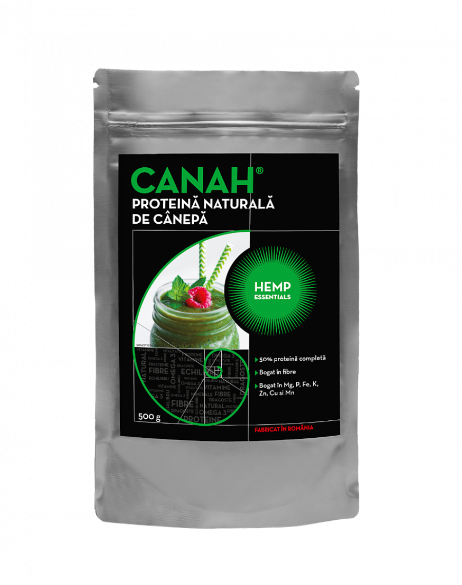 CANAH Pudra proteica de canepa 500g