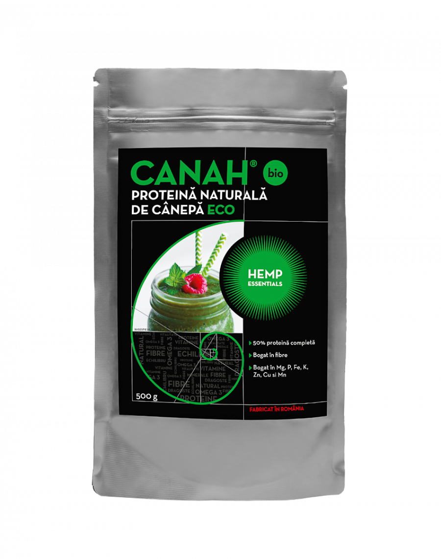 CANAH Pudra proteica de canepa eco x 500g