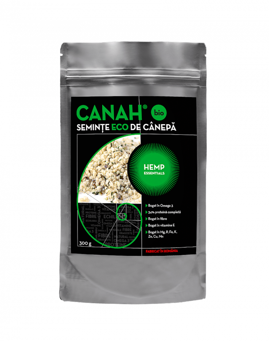 CANAH Seminte decorticate de canepa bio x 300g