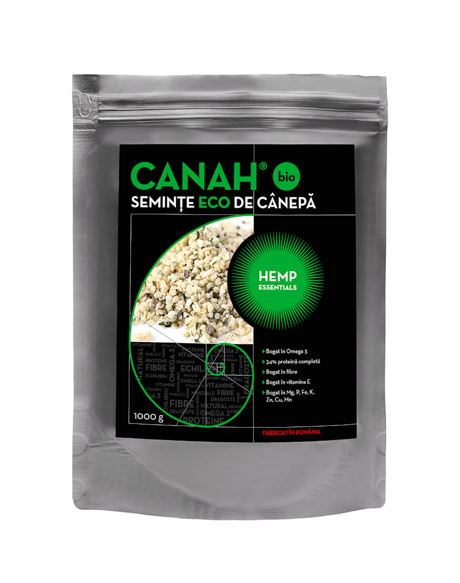 CANAH Seminte decorticate de canepa eco x 1000g