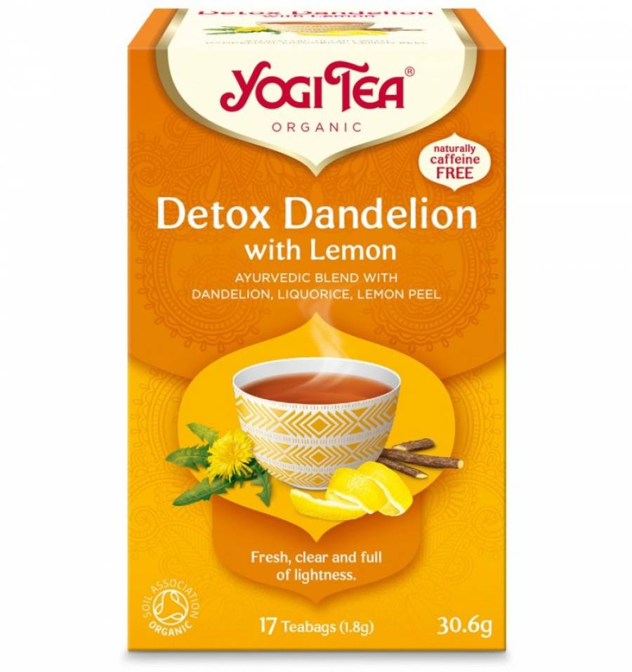 Ceai detox cu lamaie eco x 17 plicuri (YOGI TEA)