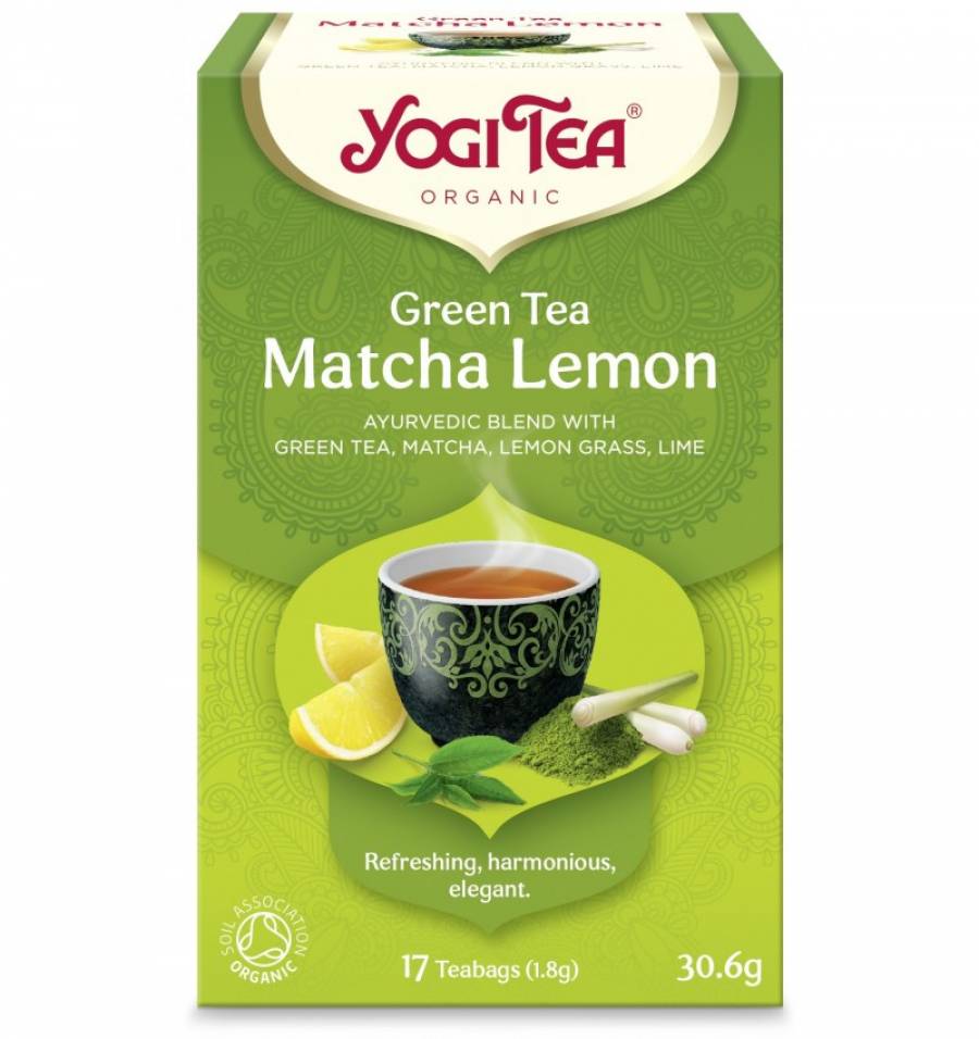 Ceai matcha cu lamaie eco x 17 plicuri (YOGI TEA)