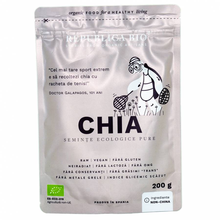 Chia seminte eco pure x 200g (REPUBLICA BIO)