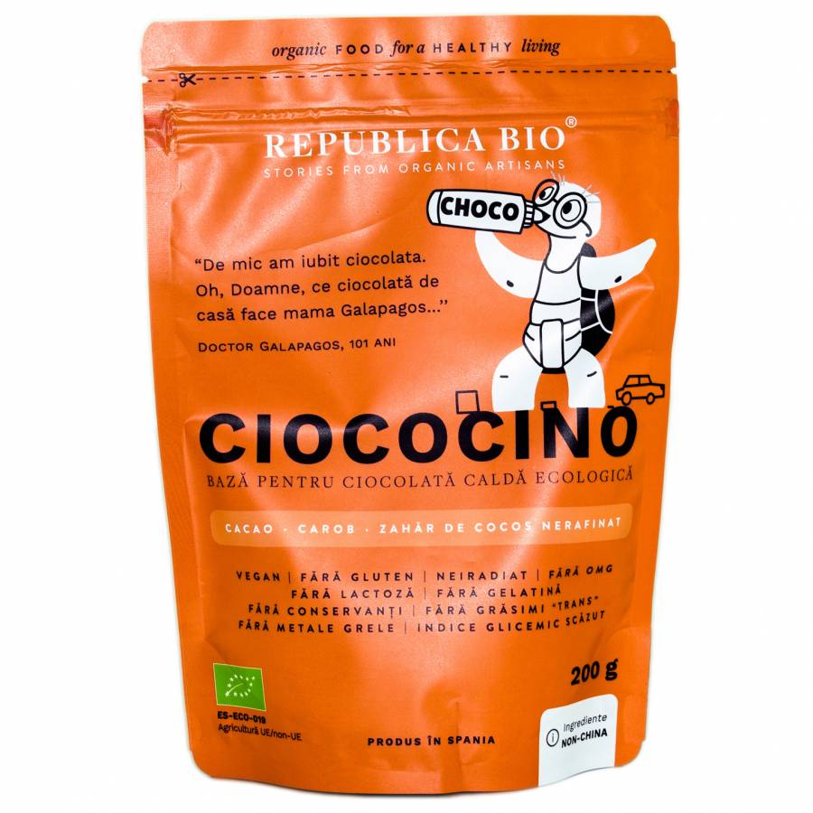 Ciococino baza pentru ciocolata calda eco x 200g (REPUBLICA BIO)