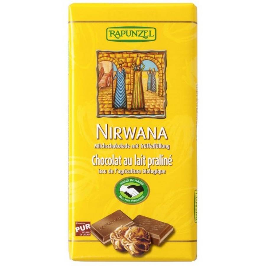 Ciocolata nirwana cu trufandale eco x 100g (RAPUNZEL)