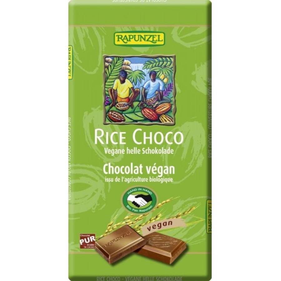 Ciocolata vegana cu lapte de orez eco x 100gr (RAPUNZEL)