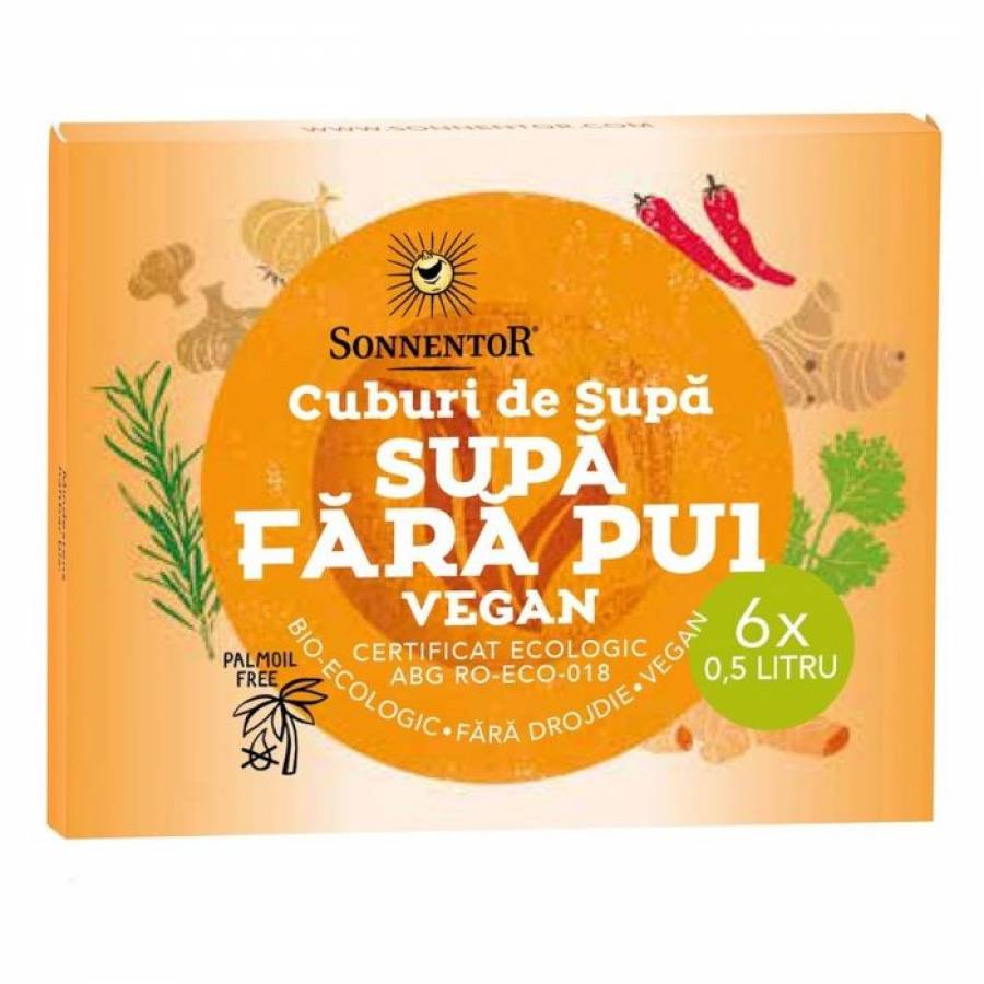 Cub supa "fara pui" vegan eco x 6 cuburi (SONNENTOR)