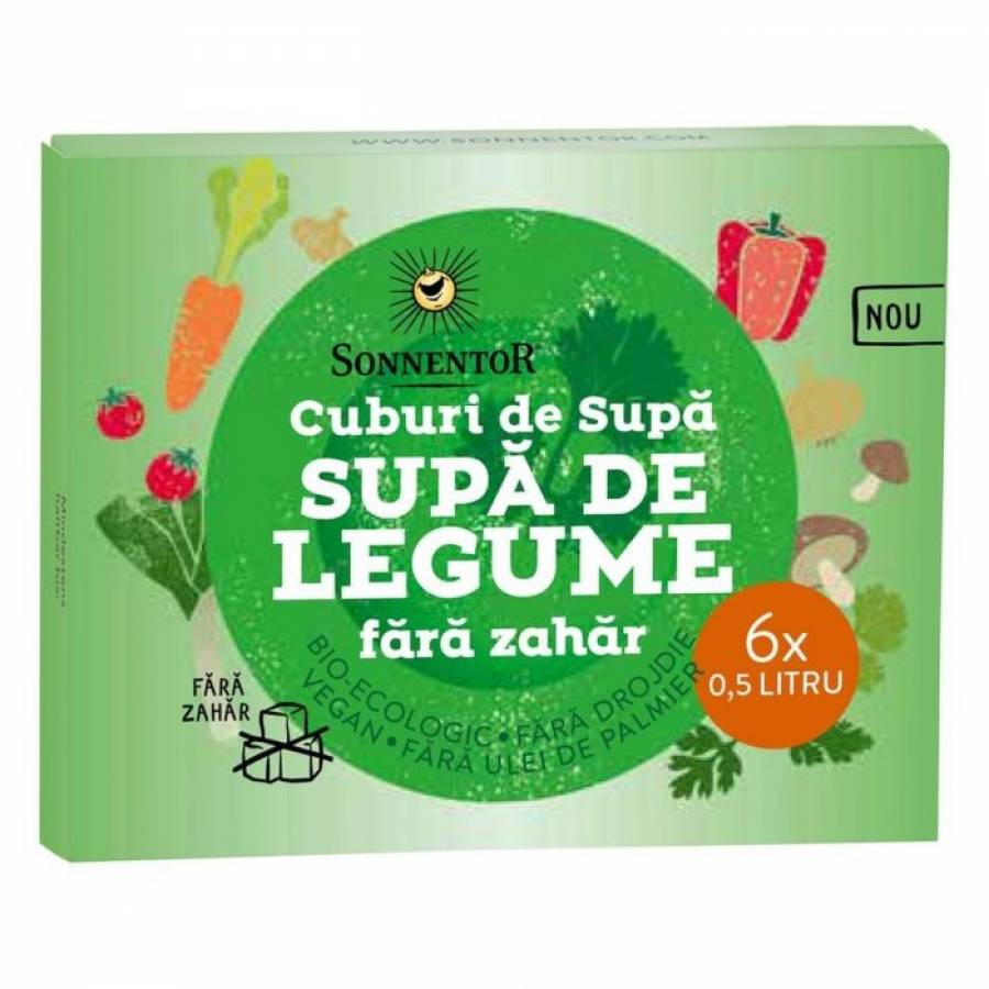 Cub supa legume fara zahar eco x 6 cuburi (SONNENTOR)
