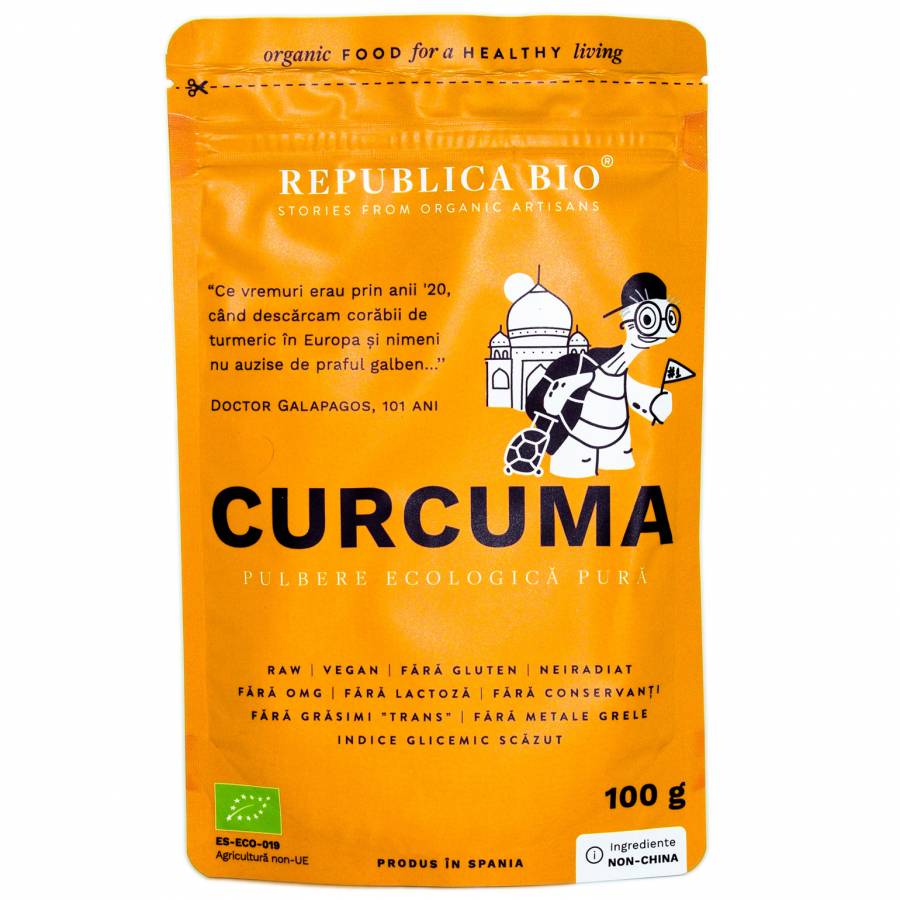 Curcuma pulbere ecologica pura x 100g (REPUBLICA BIO)