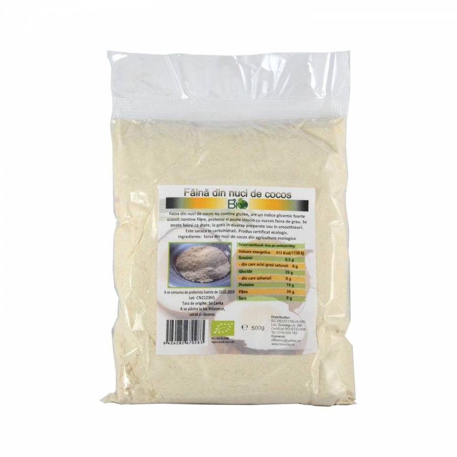 Faina din nuci de cocos eco x 500gr (DECO ITALIA)