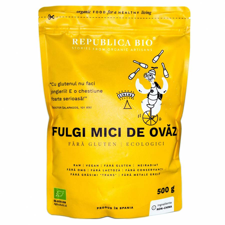 Fulgi mici de ovaz eco x 500g (REPUBLICA BIO)