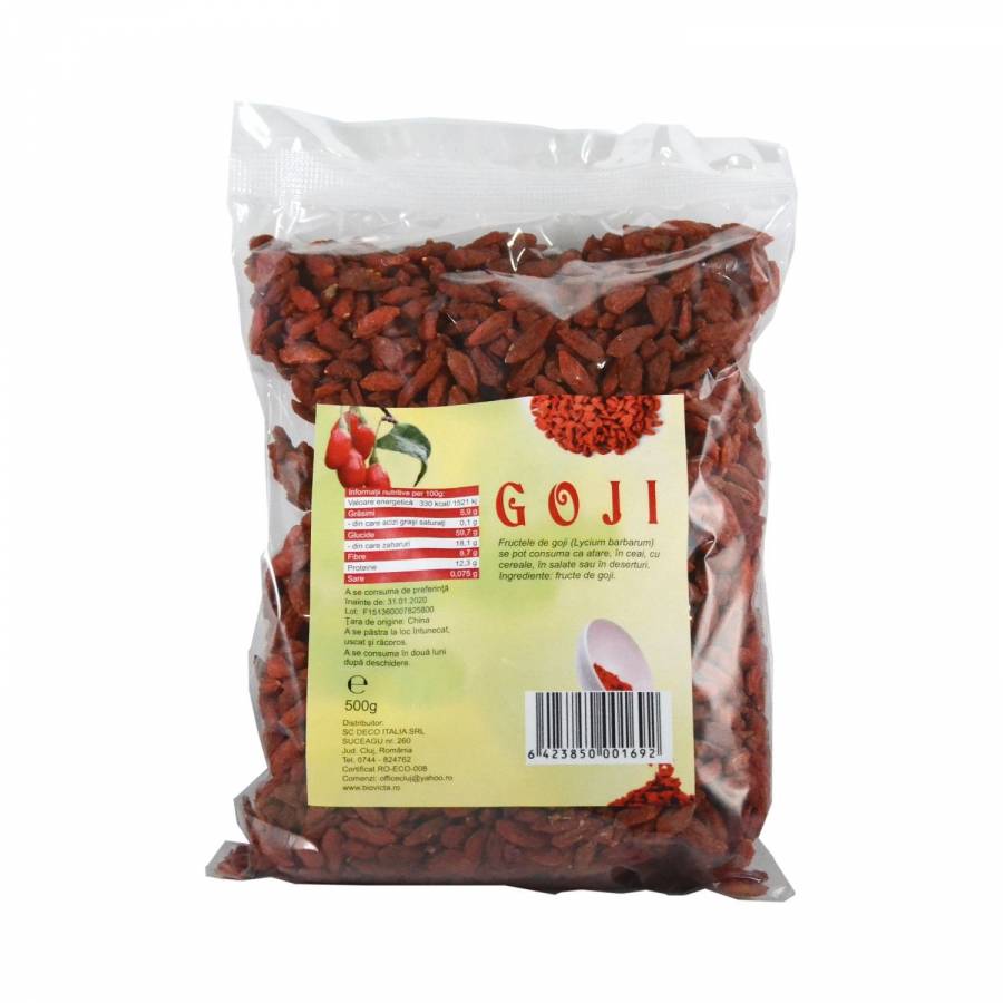 Fructe de goji uscate 500gr (DECO ITALIA)