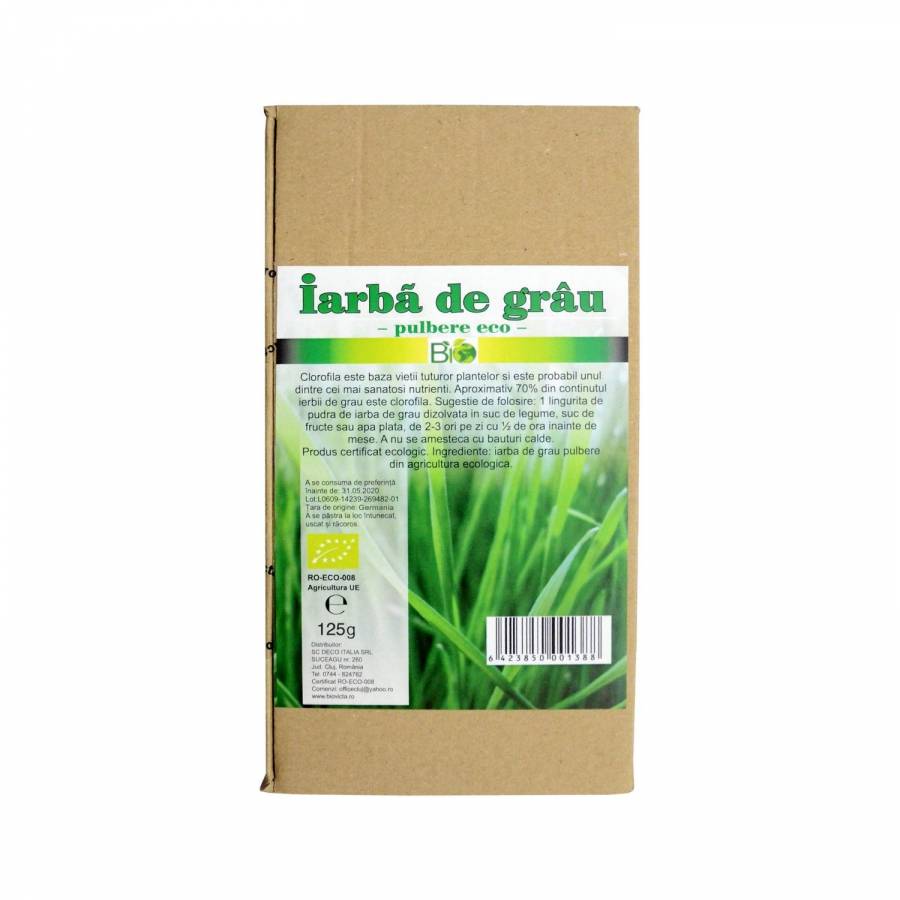 Iarba de grau pulbere eco 125g (DECO ITALIA)