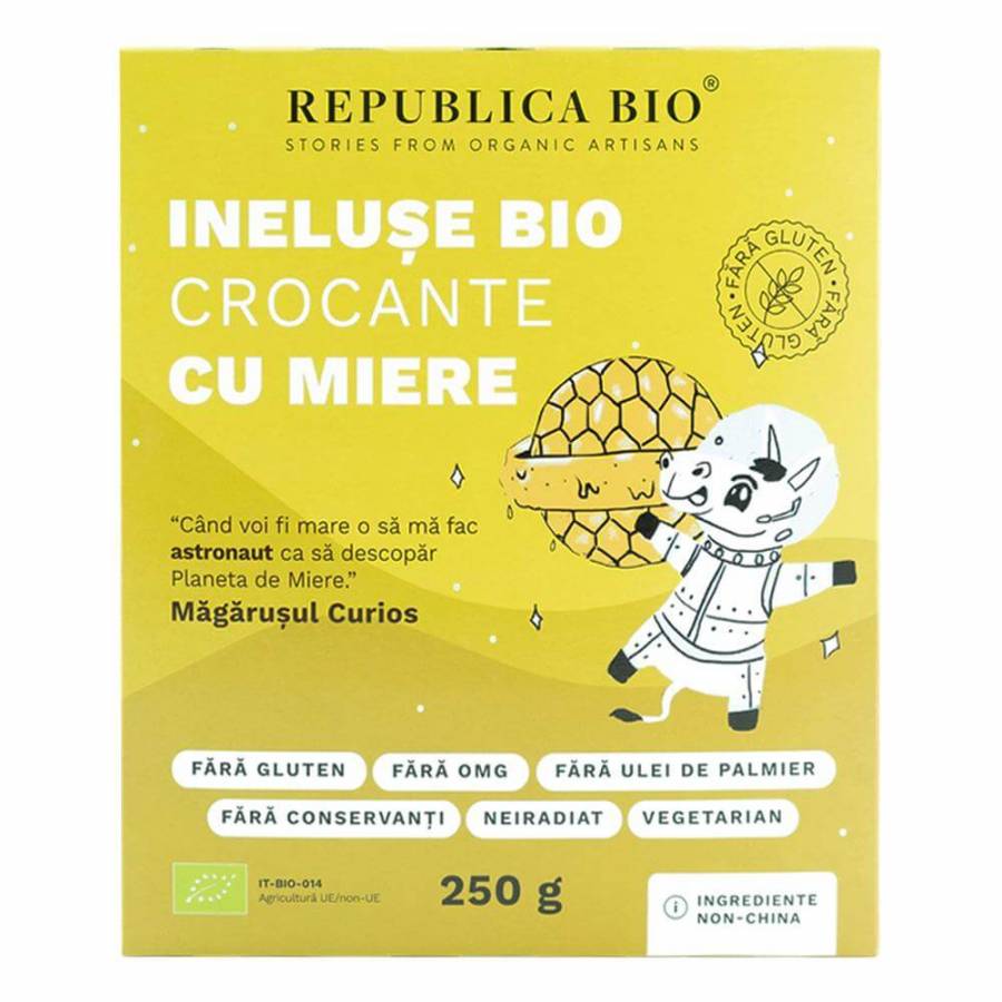 Ineluse crocante cu miere (fara gluten) eco x 250g (REPUBLICA BIO)