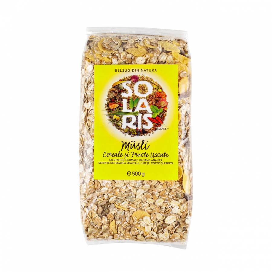 Musli cereale si fructe uscate 500g (SOLARIS)
