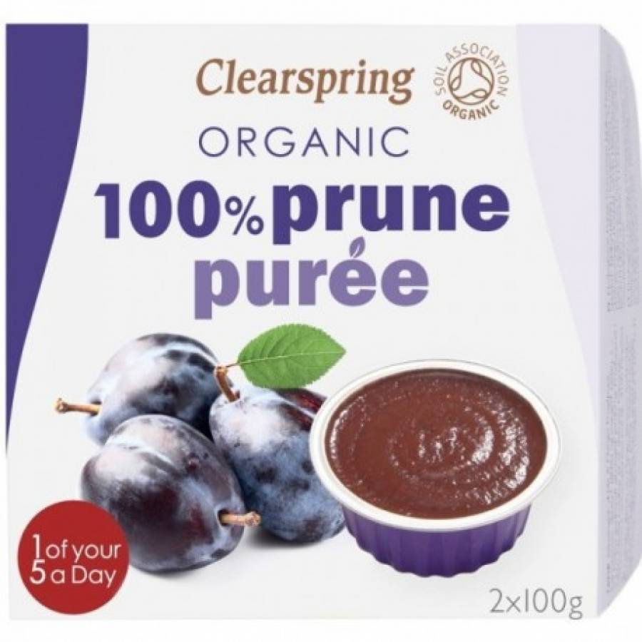 Piure de prune bio 2x100g (CLEARSPRING)