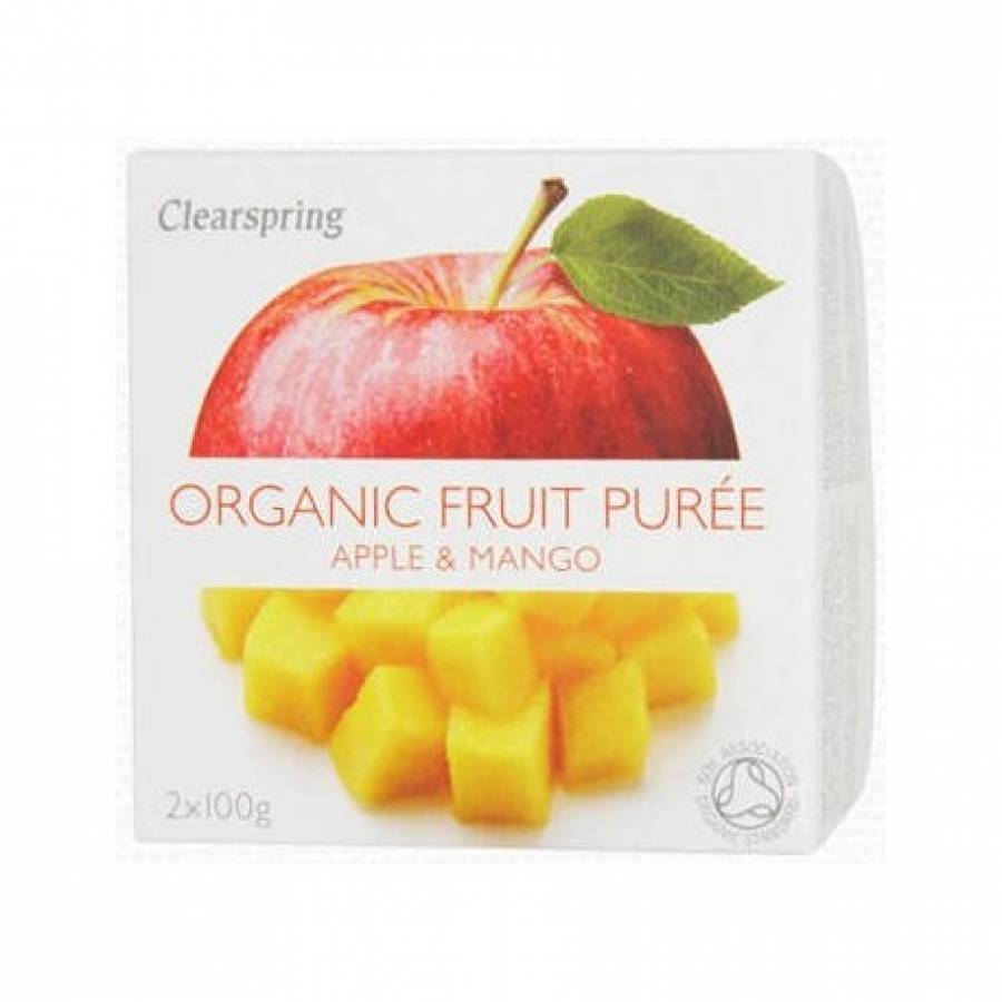 Piure mere si mango bio 2 x 100g (CLEARSPRING)