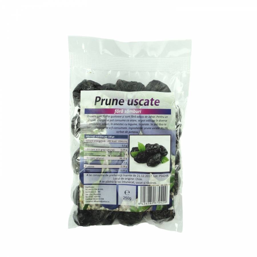 Prune fara samburi x 250g (DECO ITALIA)