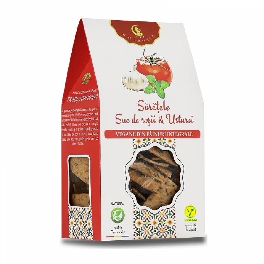 Saratele suc de rosii si usturoi x 125g