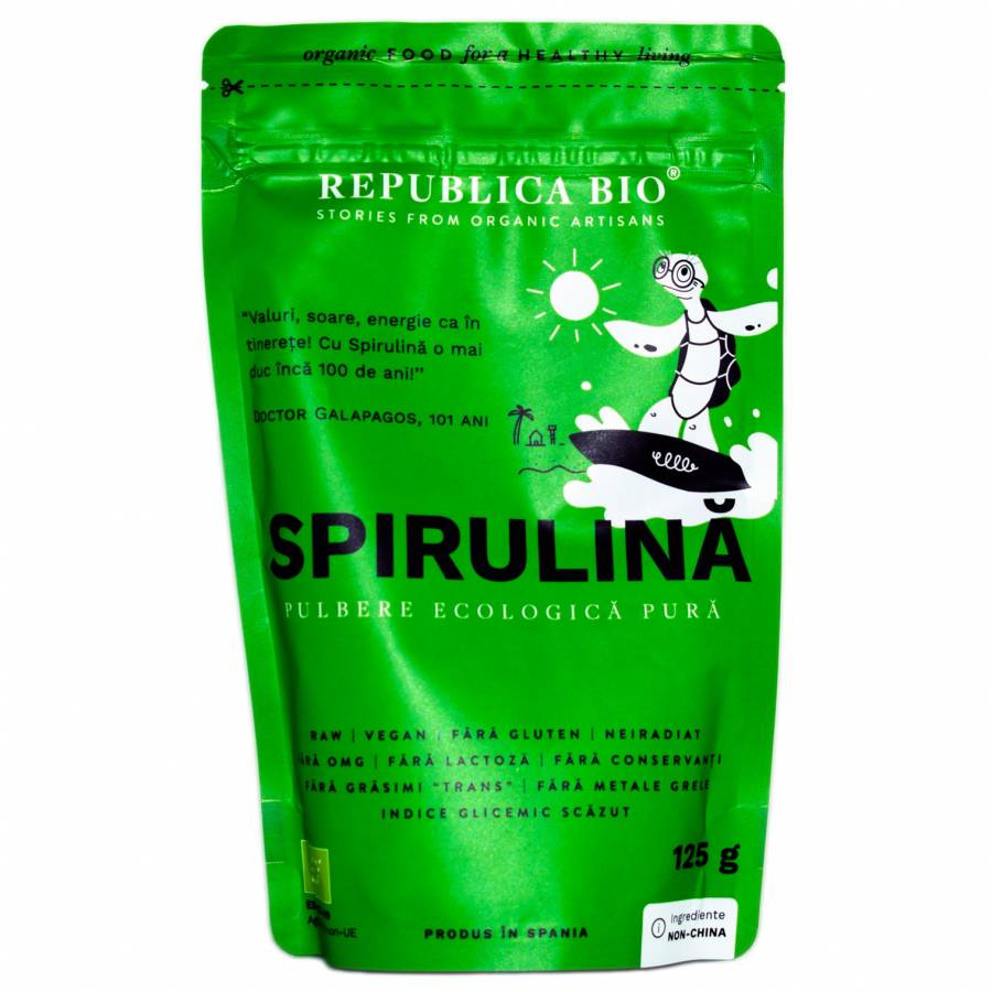 Spirulina pulbere eco pura x 125g (REPUBLICA BIO)