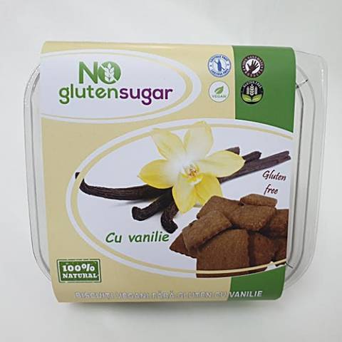 Biscuiti vegani fara gluten - vanilie x 150gr (NO GLUTEN)
