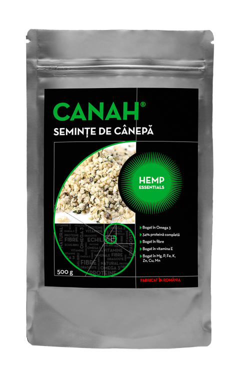 CANAH Seminte decorticate de canepa x 500gr