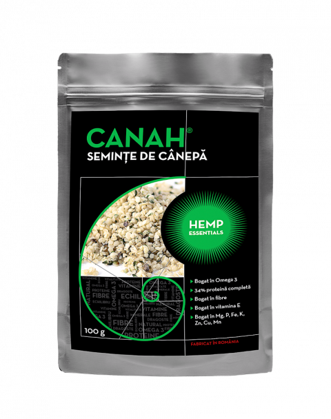 CANAH Seminte decorticate de canepa 100g