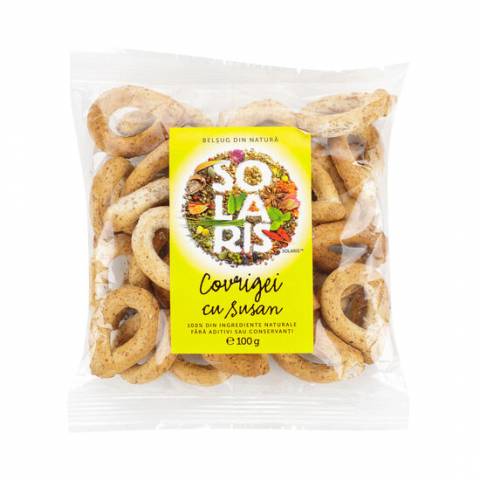 Covrigei faina integrala cu susan 100g (SOLARIS)