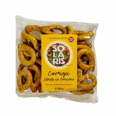 Covrigei sarati cu turmeric x 100g (SOLARIS)