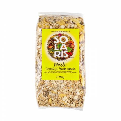 Musli cereale si fructe uscate 500g (SOLARIS)