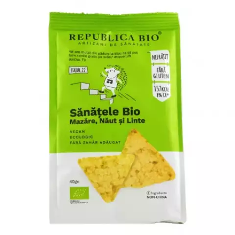 SANATELE Mazare, naut, si linte (fara gluten) bio x 40g