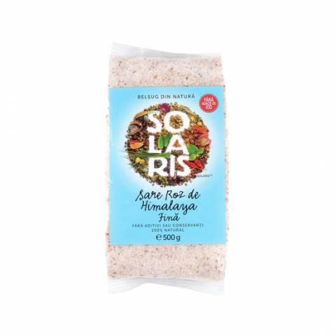 Sare roz de Himalaya fina 500g (SOLARIS)
