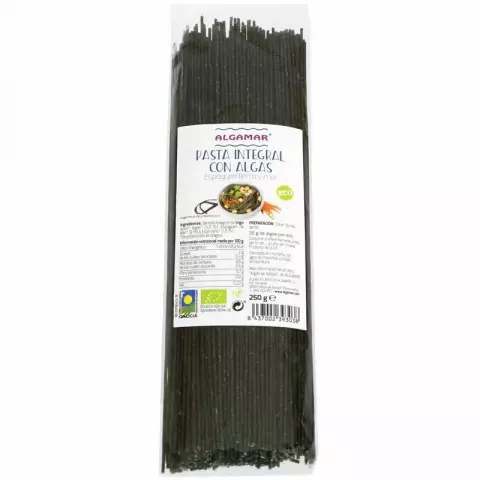Spaghetti integrale cu alge marine eco x 250g (ALGAMAR)